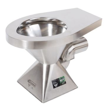 Pedestal Toilet Pan P Trap Stainless Steel WC-SSPP 