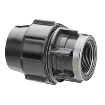 40P X 25mm Female BSP Adaptor Plasson Metric Poly 
