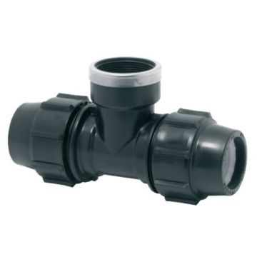 25P X 20mm Female BSP Centre Tee Plasson Metric Poly  