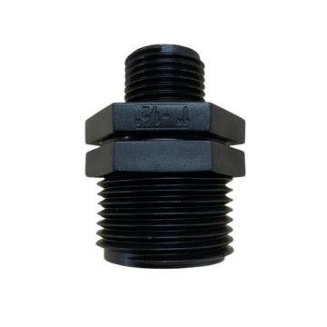 25mm X 15mm Poly Hex Nipple Threaded BSP 