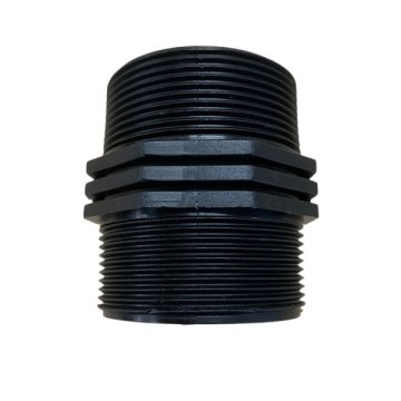 50mm Poly Hex Nipple Threaded 