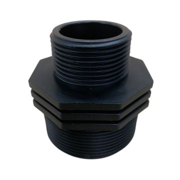 50mm X 32mm Poly Hex Nipple Threaded BSP  