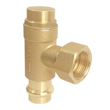 Pressure Reduction Water Meter Boundary Valve 500kPA 20mm Copper Press LF76009  