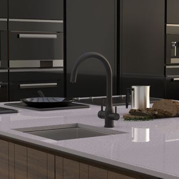Puretec Tripla ELITE-10MB-LF Matt Black 3-Way Water Filter Mixer Tap 
