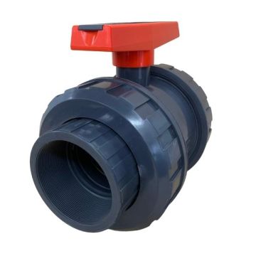 25mm 1" PVC Ball Valve Double Union BSP Threaded SBVDUT025