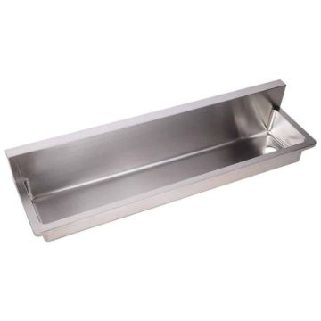 2400mm PWD Wall Mount Wash & Bubbler Trough Left Outlet 304 Stainless Steel PWD-2400L