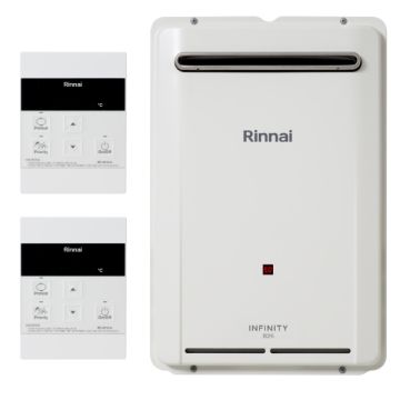 Rinnai Infinity B26 Natural Gas 50C INF26N50B Hot Water Heater With 2 Temperature Controllers