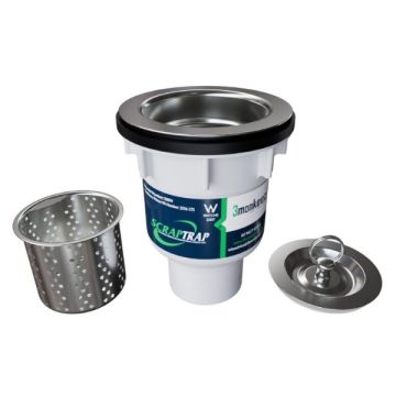 Scrap Trap Sink Basket Waste Arrestor 90mm X 50mm BSP SSBW 