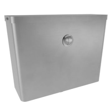 Front Press Cistern Dual Flush Stainless Steel AB-CIS-FP 