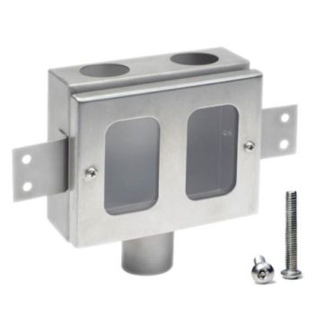 Tundish Drain Inwall Anti Vandal With Clear Window Stainless Steel CS-AVTUND 