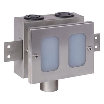 Tundish Drain Inwall With Clear Window Stainless Steel Extended Face Plate CS-TUND-M 