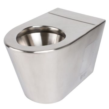 Wall Faced Toilet Pan P Trap Stainless Steel WC-SSWFP 