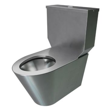 Wall Faced Toilet Suite Close Couple P Trap Stainless Steel WC-SSWFCCP 