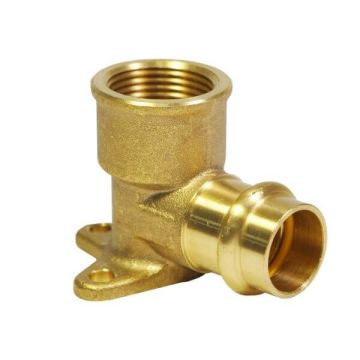 Lugged Elbow 15mm Female X 1/2" Gas Copper Press 