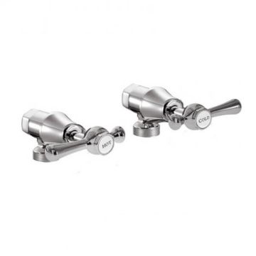 Whitehall Easy Clean Lever Washing Machine Tap Stops Ceramic Disc 1/4 Turn (Pair) 2039LF