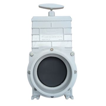 100mm 4" Sliding Gate Valve Polypro Paddle Suit PVC Pressure Pipe TGVP100