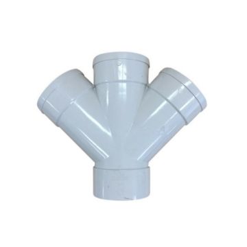 100mm X 45 Deg Double Junction F&F Dwv 