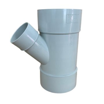 100mm x 50mm x 45 Deg Junction F x F Dwv Pvc
