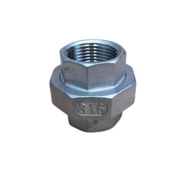 10mm 3/8" Barrel Union F&F BSP Stainless Steel 316