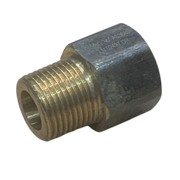 10mm Brass Socket Male x Female BSP 3/8" 