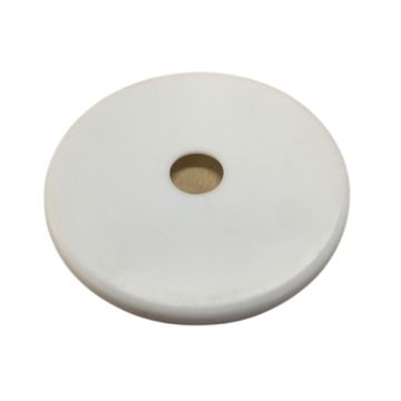 12mm Copper OD Flat Cover Plate White PVC  