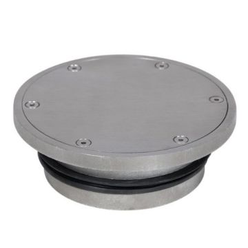 130mm Round Floor Clear Out 316 Stainless Steel 100mm Outlet FW-130CO-316