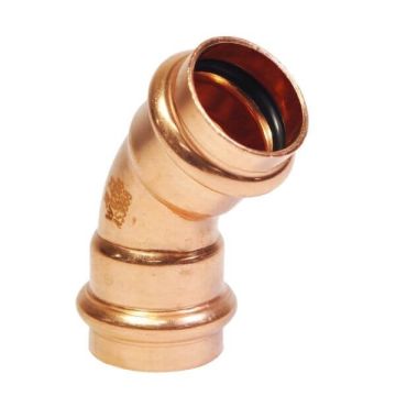15mm Elbow 45 Deg Water Copper Press 1/2" 