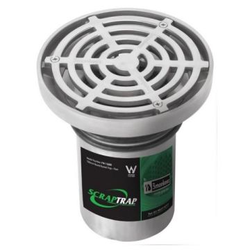 150mm Round Floor Waste Bucket Trap Grate Removable Strainer Stainless 304 FW-150BR 