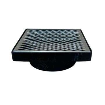 150mm PVC Square Stormwater Grate Stainless Mesh Suits 90mm & 100mm Pipe SSWF0623