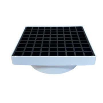150mm PVC Square Stormwater Grate Suits 90mm & 100mm Pipe SSWF0622
