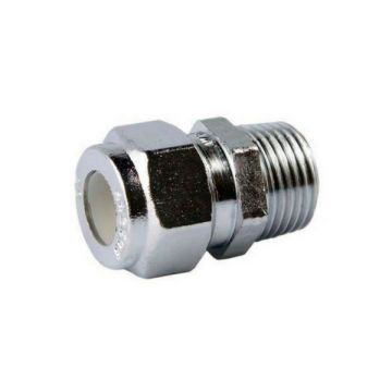 15Mi X 15C 1/2" Nylon Olive Male Union Chrome