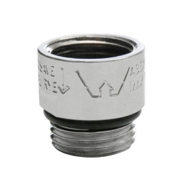 Hydrosave 4 LPM Water Flow Controller Inline 15mm 1/2" M&F BSP Chrome IL04C