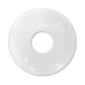 15mm 1/2" BSP X 10mm Rise Cover Plate White Metal