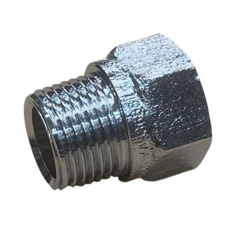 15mm Brass Socket Chrome M&F