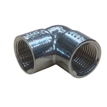 15mm 1/2" Brass Elbow Chrome F&F 