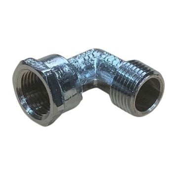 15mm 1/2" Brass Elbow Chrome M&F