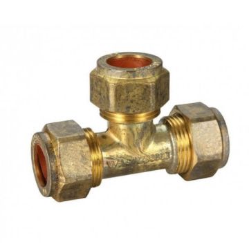 15mm 1/2" Copper Olive Tee TUT Compression 