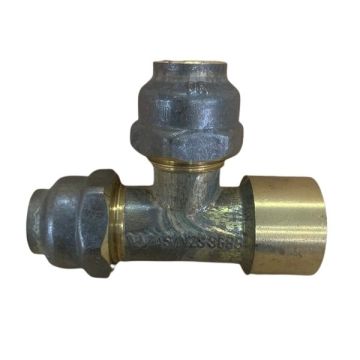 15mm Female BSP X 15C X 15C 1/2" Tee Flare Compression DUT CLEARANCE