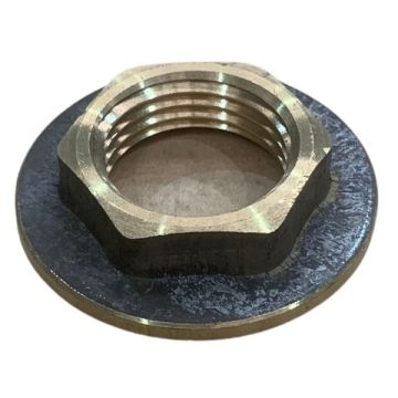 15mm Flanged Brass Lock Nut BSP 1/2"   