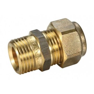 15mm Male BSP X 15C 1/2" Copper Olive Union Compression 