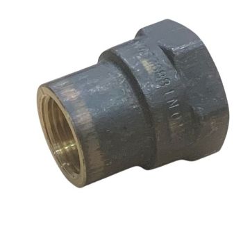 15mm X 10mm Brass Socket BSP 1/2 x 3/8 