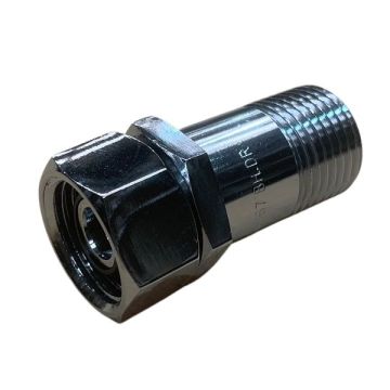 15mm 1/2" x 50mm M&F BSP Loose Nut Extension Chrome Brass 