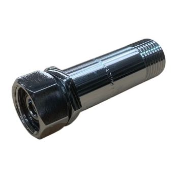 15mm 1/2" x 75mm M&F BSP Loose Nut Extension Chrome Brass 