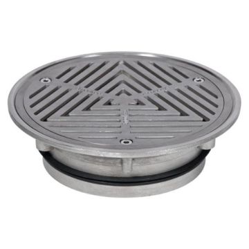 100mm Vinyl Floor Waste Grate Stainless Steel 316