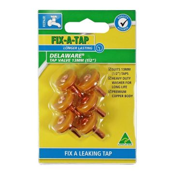 Delaware Tap Valve 12mm (Pk 6) Fixatap 203168    