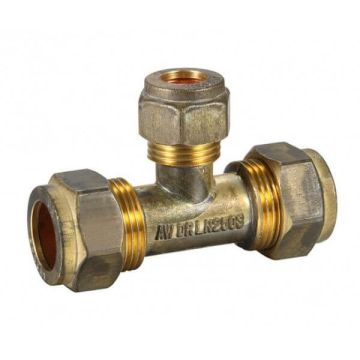 20C X 15C 1/2" Copper Olive Tee TUT Compression