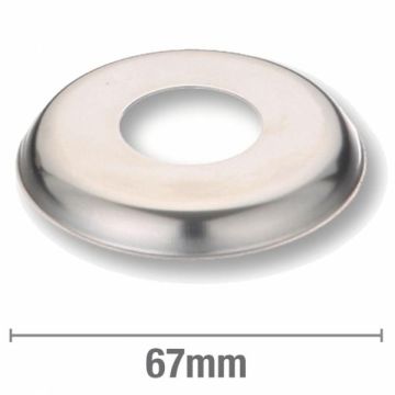 20mm BSP X 10mm Rise Cover Plate Stainless  