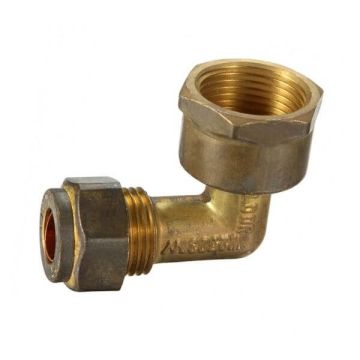 20mm Female BSP X 15C 1/2" Copper Olive Elbow Compression