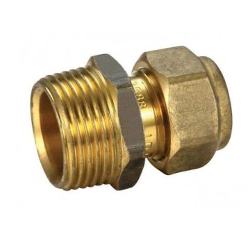 20mm Male BSP X 15C 1/2" Copper Olive Union Compression