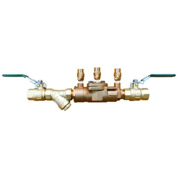 20mm Watts 007-LBS Bronze Double Check Backflow Preventer Valve Ball Valves & Strainer